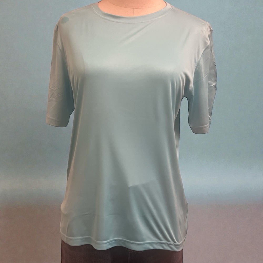 **LIKE NEW** First Wave Soft Blue Short Sleeve Tee